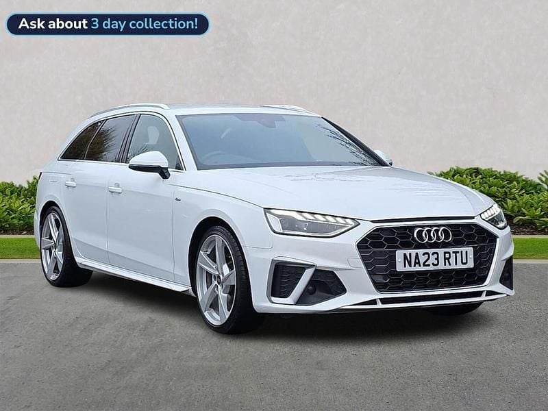 White Used 2023 Audi A4 S-Line Estate | £23,589 (Good price) - Image 1/4