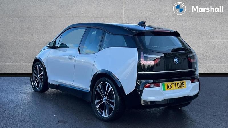 Used BMW i3 Comfort Edition 135 kW (184 HP) 2021 Capparis white with highlight bmw i blue Hatchback