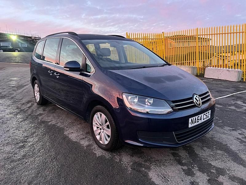 Used VW Sharan SE 140 HP (102 kW) 2014 Blue MPV