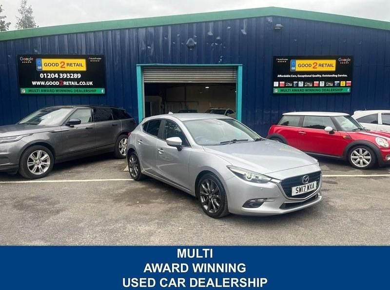 Silver Used 2017 Mazda 3 Inclusive Hatchback | £7,495 (Fair price) - Image 1/2