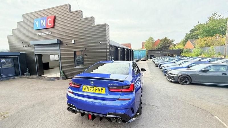 Blue Used 2022 BMW 330e M Sport Sedan | £22,991 (Fair price) - Image 1/4