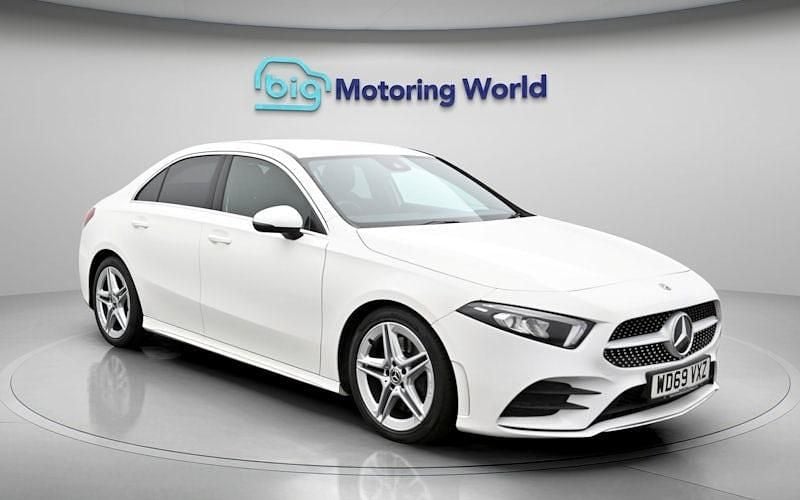 Used Mercedes A250 AMG line 224 HP (164 kW) 2020 White Sedan