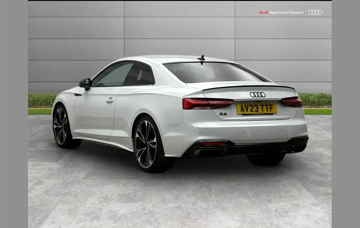 Used Audi A5 Black Edition 147 HP (108 kW) 2023 White Coupe