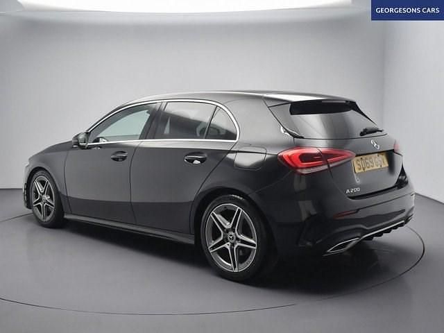 Used Mercedes A200 AMG line 163 HP (119 kW) 2019 Black Hatchback