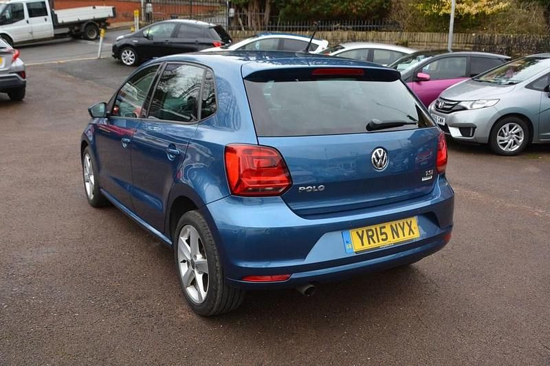 Used VW Polo SEL 2015 Blue Hatchback