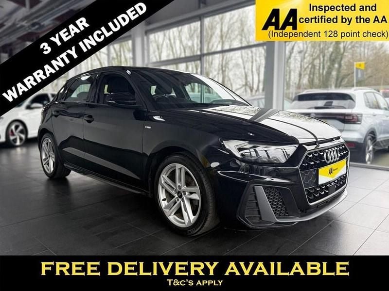 Black Used 2021 Audi A1 Sportback S-Line Hatchback | £16,795 (Fair price) - Image 1/3