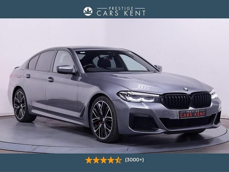 Blue Used 2021 BMW 545e M Sport Sedan | £31,876 (A bit pricey) - Image 1/4