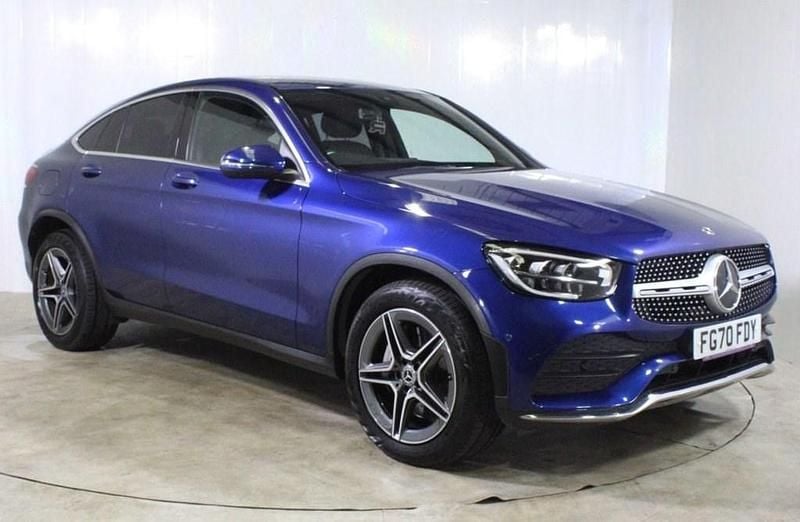 Blue Used 2020 Mercedes GLC300 AMG line Coupe | £28,500 (Good price) - Image 1/3
