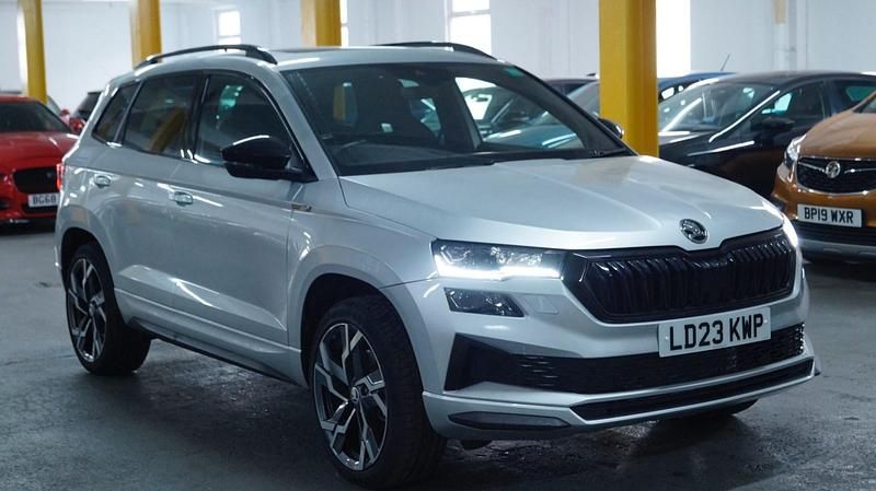 Silver Used 2023 Skoda Karoq SportLine SUV | £18,995 - Image 1/4