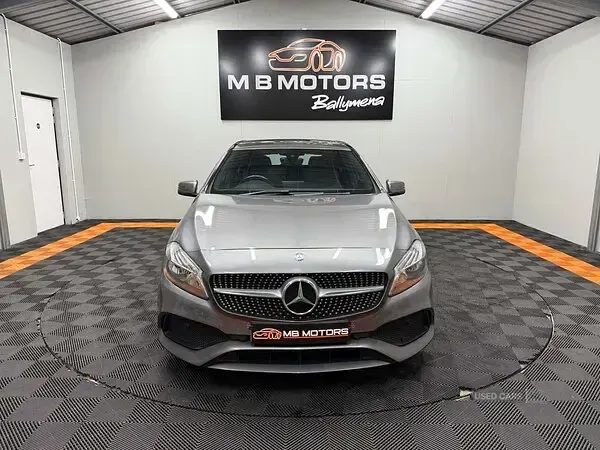 Used Mercedes A200 AMG line 136 HP (100 kW) 2017 Grey Hatchback