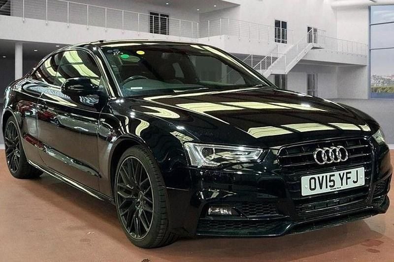 Used Audi A5 Black Edition 177 HP (130 kW) 2015 Black Coupe