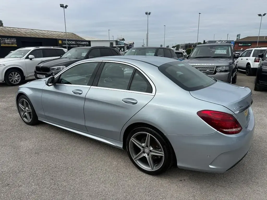 Used Mercedes C220 AMG line 2018 Silver Sedan