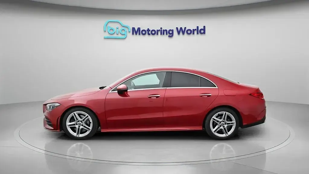 Used Mercedes CLA200 AMG line 163 HP (119 kW) 2022 Red Coupe