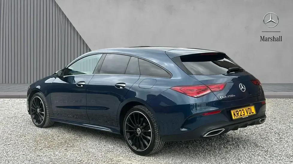 Used Mercedes CLA250 AMG Line Premium Plus 218 HP (160 kW) 2023 Blue Coupe
