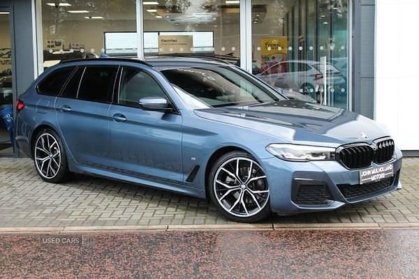 Blue Used 2023 BMW 520 M Sport Estate | £32,995 (A bit pricey) - Image 1/4