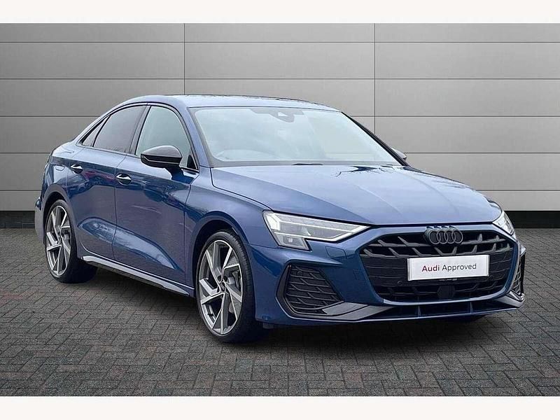 Blue Used 2024 Audi A3 Black Edition Sedan | £30,295 (Expensive) - Image 1/4