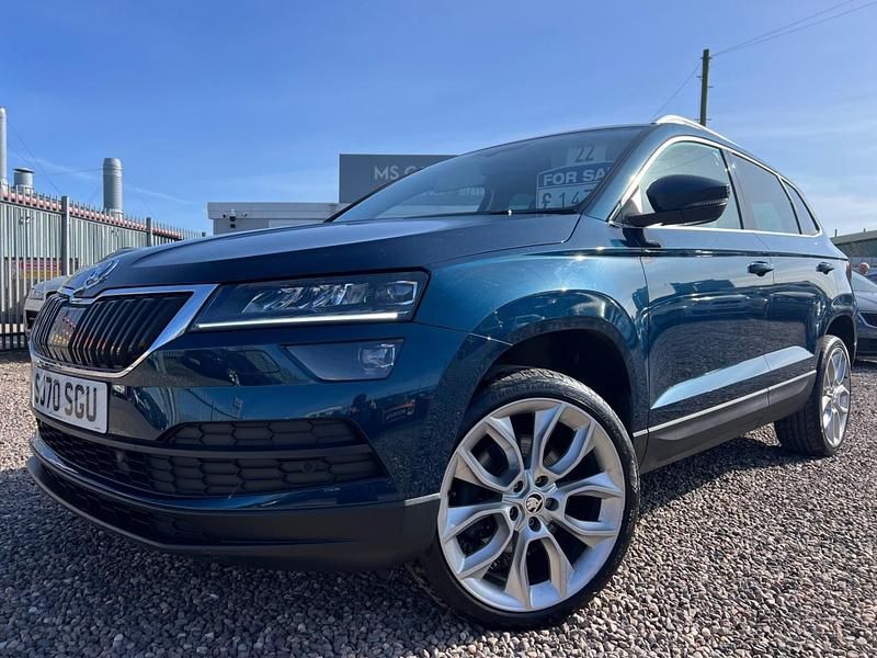 Used Skoda Karoq SE L 150 HP (110 kW) 2021 Blue SUV