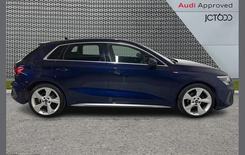 Used Audi A3 S-Line 150 HP (110 kW) 2022 Blue Sedan