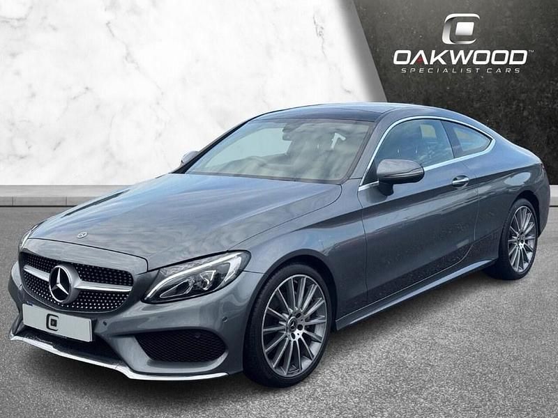 Used Mercedes C200 AMG line 184 HP (135 kW) 2018 Grey Coupe
