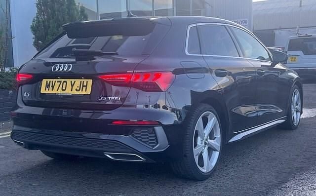 Used Audi A3 Sportback S-Line 150 HP (110 kW) 2020 Black Hatchback