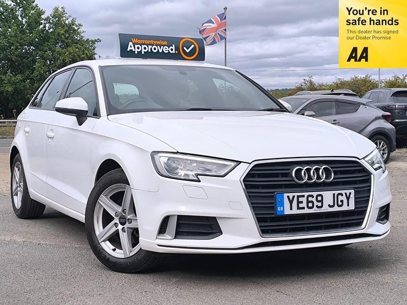 White Used 2019 Audi A3 Hatchback | £17,595 (Fair price) - Image 1/4