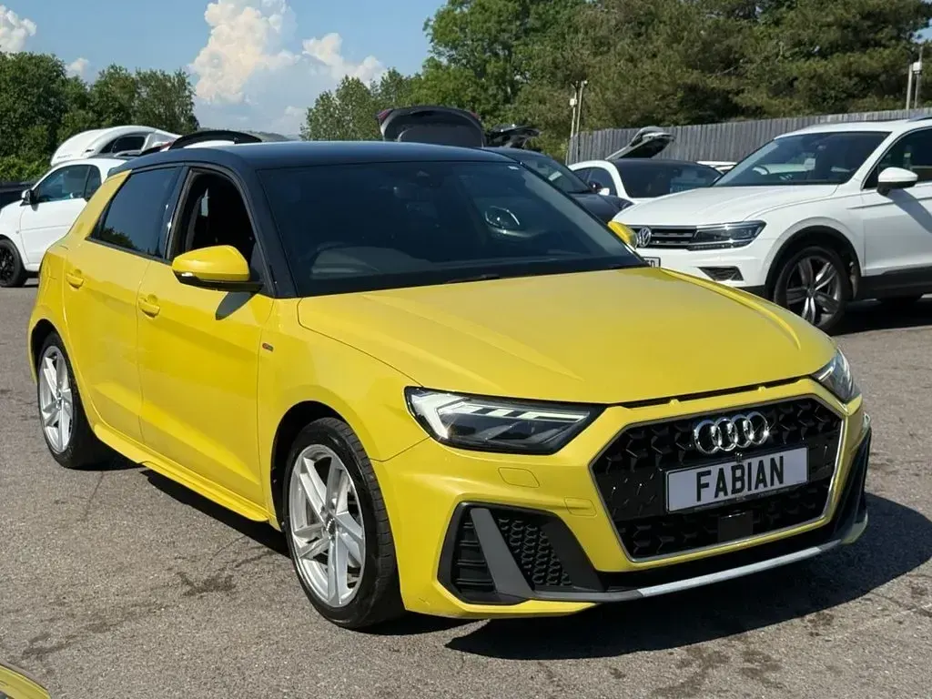 Used Audi A1 Sportback S-Line 116 HP (85 kW) 2019 Yellow Hatchback