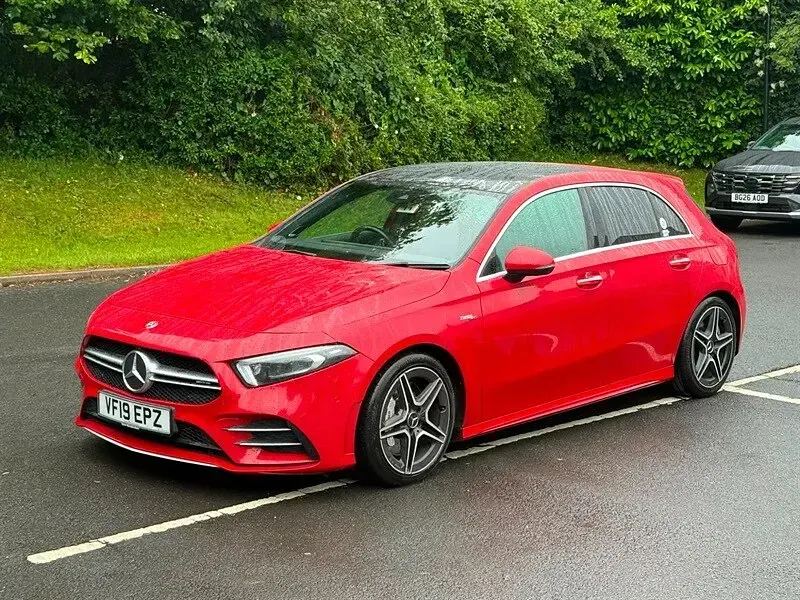 Used Mercedes A35 AMG Premium Plus 2019 Red Hatchback
