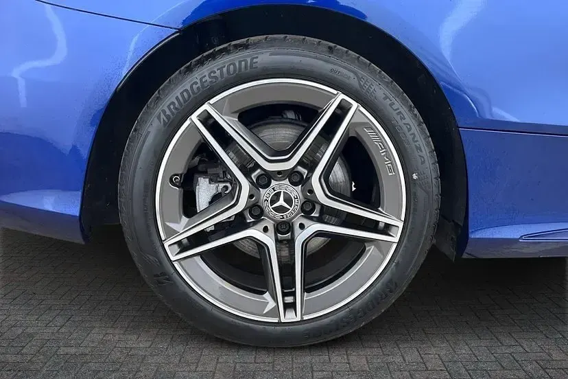 Used Mercedes C300 AMG line 268 HP (197 kW) 2021 Brilliant blue Coupe