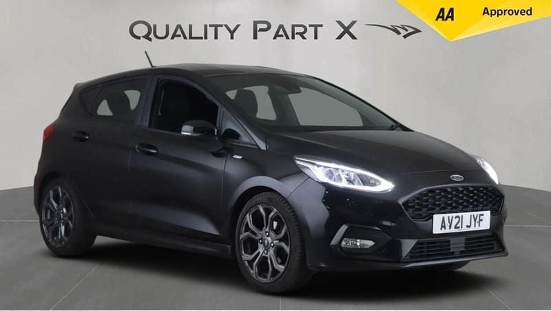 Black Used 2021 Ford Fiesta ST-Line Hatchback | £8,875 (Good price) - Image 1/4
