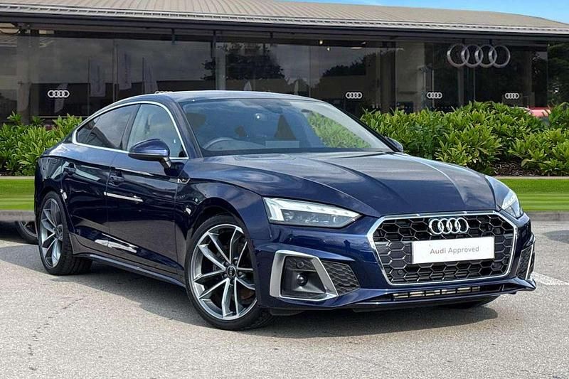 Blue Used 2024 Audi A5 Sportback S-Line Hatchback | £29,980 (Good price) - Image 1/4