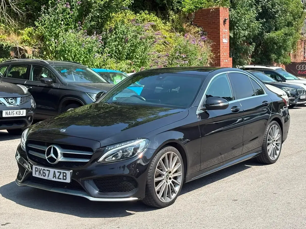 Used Mercedes C200 AMG line 2017 Black Sedan