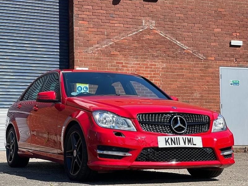 Red Used 2011 Mercedes C220 Sport Sedan | £7,995 (Fair price) - Image 1/4