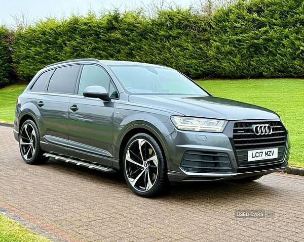 Grey Used 2017 Audi Q7 S-Line SUV | £18,795 (Fair price) - Image 1/4