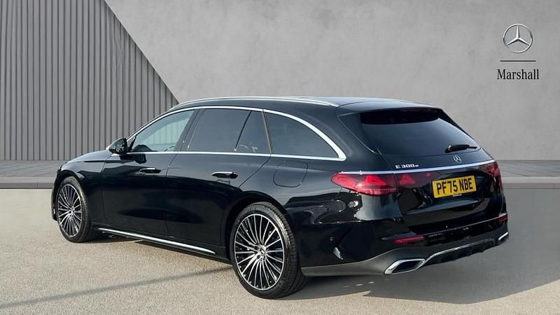 Used Mercedes E300 AMG Line Premium Plus 313 HP (230 kW) 2025 Obsidian black metallic Estate