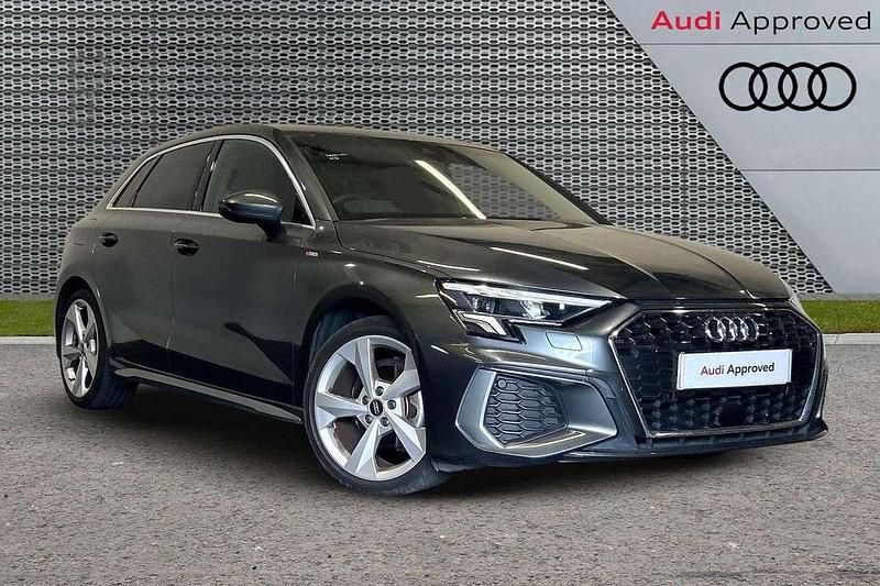 Grey Used 2022 Audi A3 S-Line Hatchback | £23,692 (A bit pricey) - Image 1/4