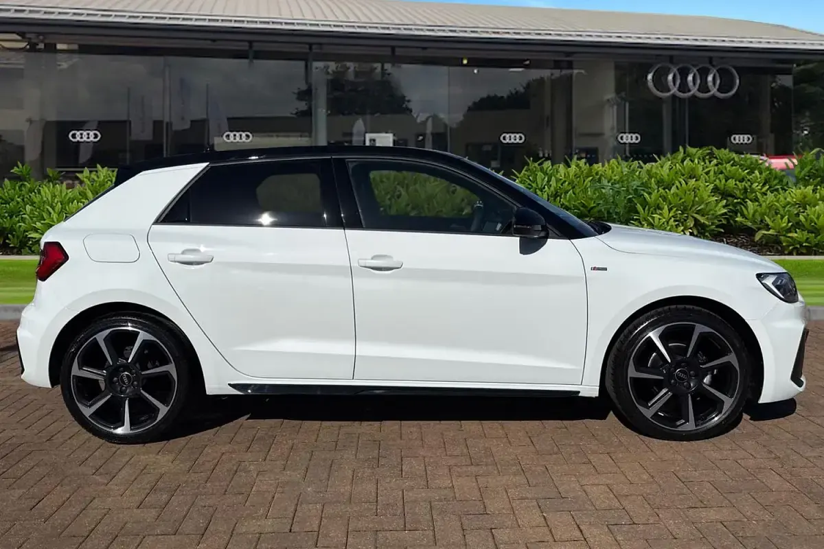 New Audi A1 Sportback Black Edition 2026 White Hatchback