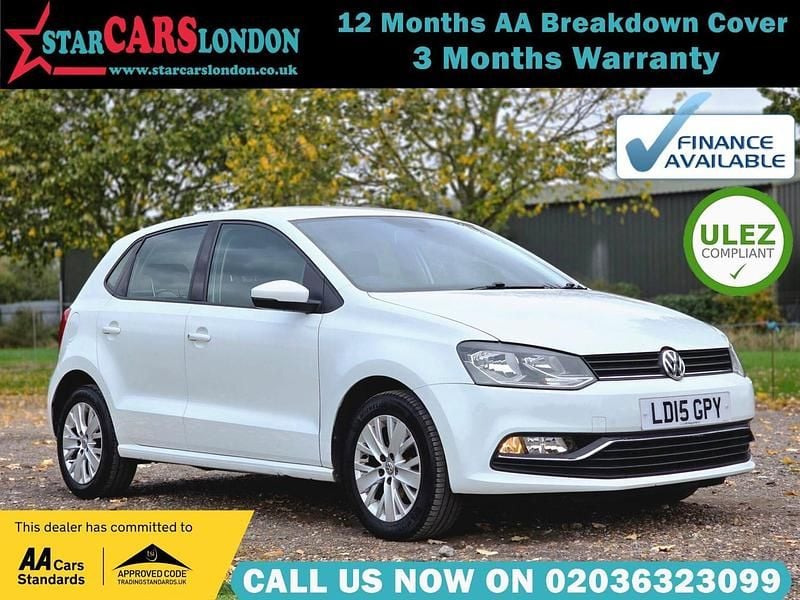 White Used 2015 VW Polo SE Hatchback | £7,200 (Fair price) - Image 1/4