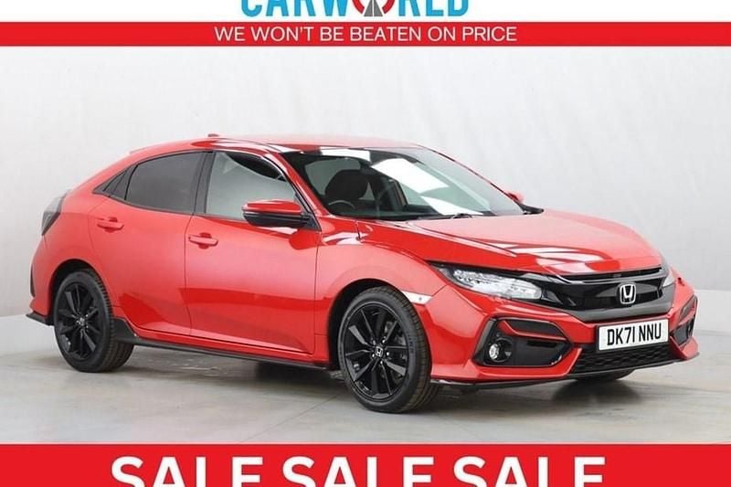 Red Used 2021 Honda Civic Sport Hatchback | £17,700 (Fair price) - Image 1/1
