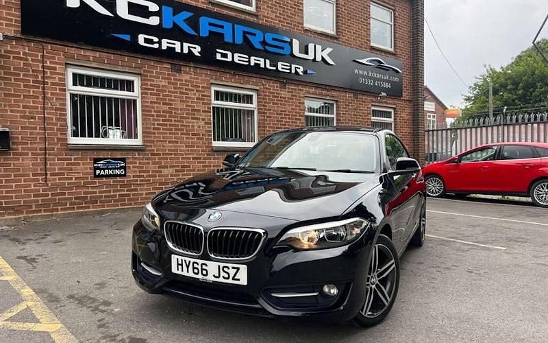 Used BMW 218 Sport Line 136 HP (100 kW) 2016 Black Coupe