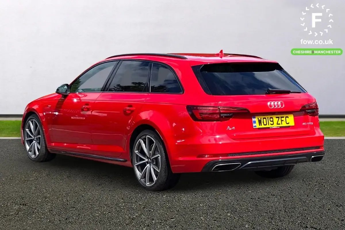 Used Audi A4 Black Edition 190 HP (139 kW) 2019 Red Estate