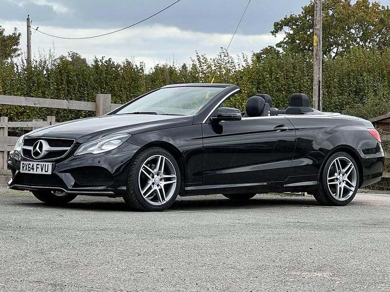 Black Used 2014 Mercedes E220 AMG Cabriolet | £8,795 (Fair price) - Image 1/3