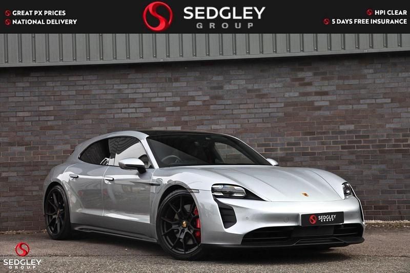 Used Porsche Taycan Performance Package 11 kW (15 HP) 2022 Silver Sedan