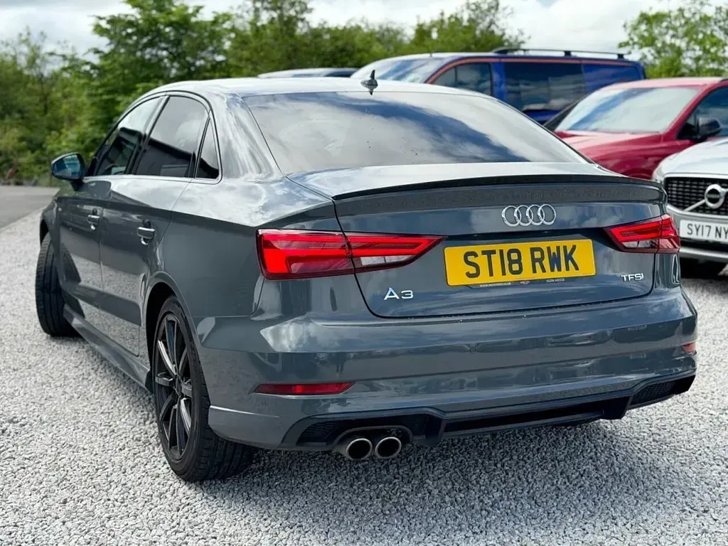 Used Audi A3 Black Edition 150 HP (110 kW) 2018 Grey Sedan