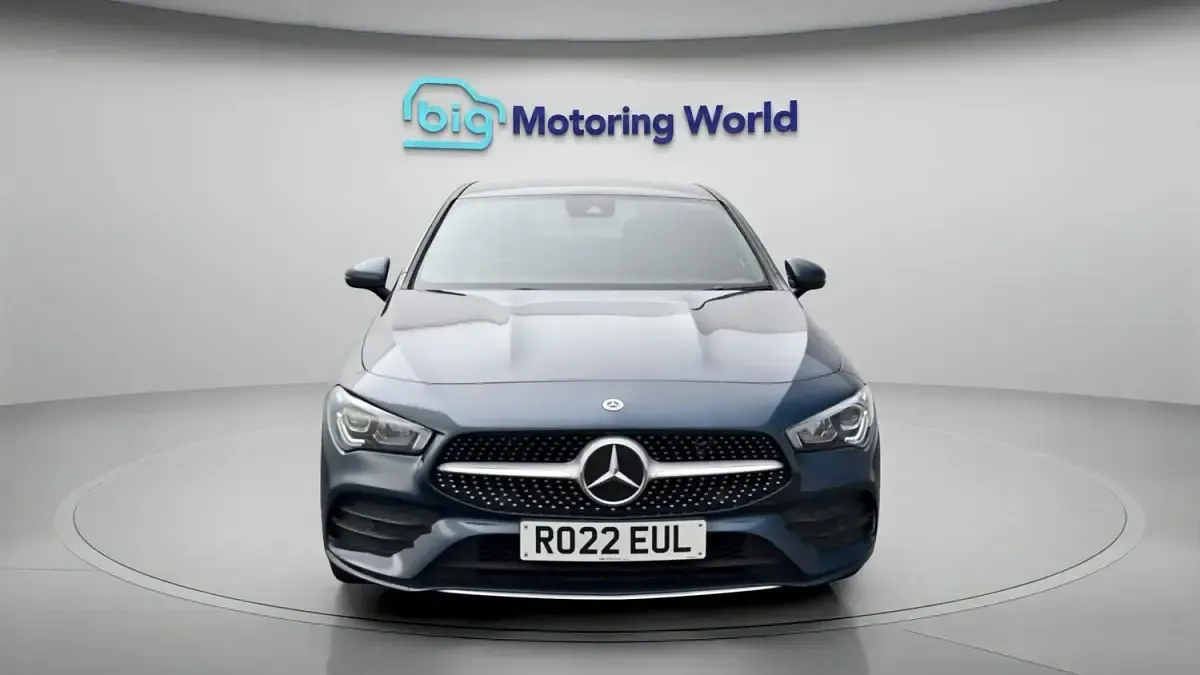 Used Mercedes CLA250e AMG Line Premium 218 HP (160 kW) 2022 Blue Coupe