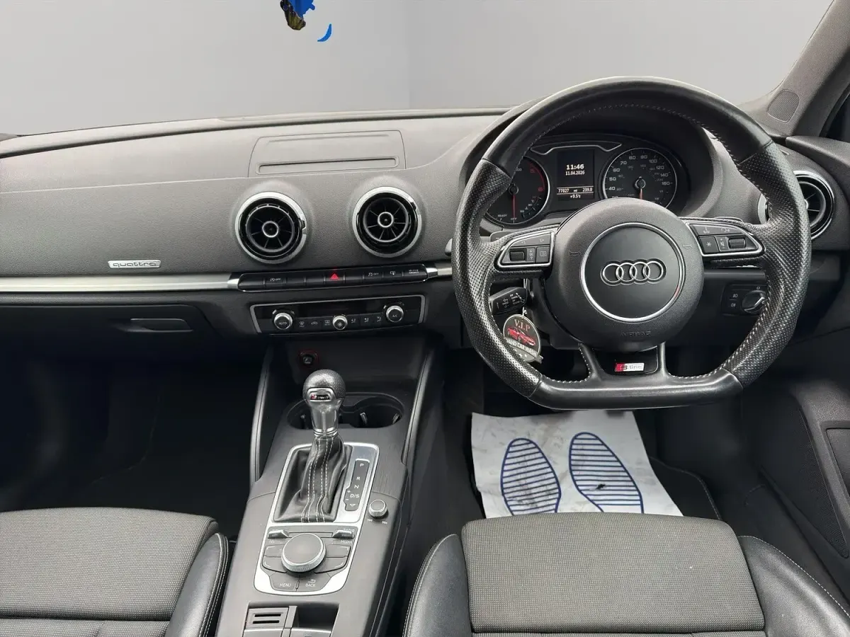 Used Audi A3 S-Line 184 HP (135 kW) 2015 Black Sedan