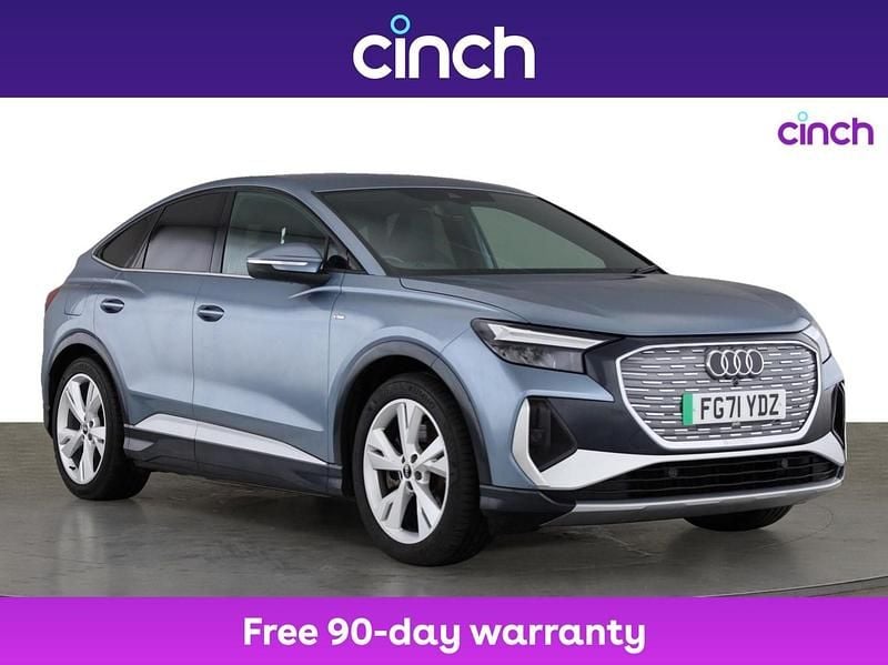 Blue Used 2021 Audi Q4 e-tron S-Line SUV | £25,999 - Image 1/3