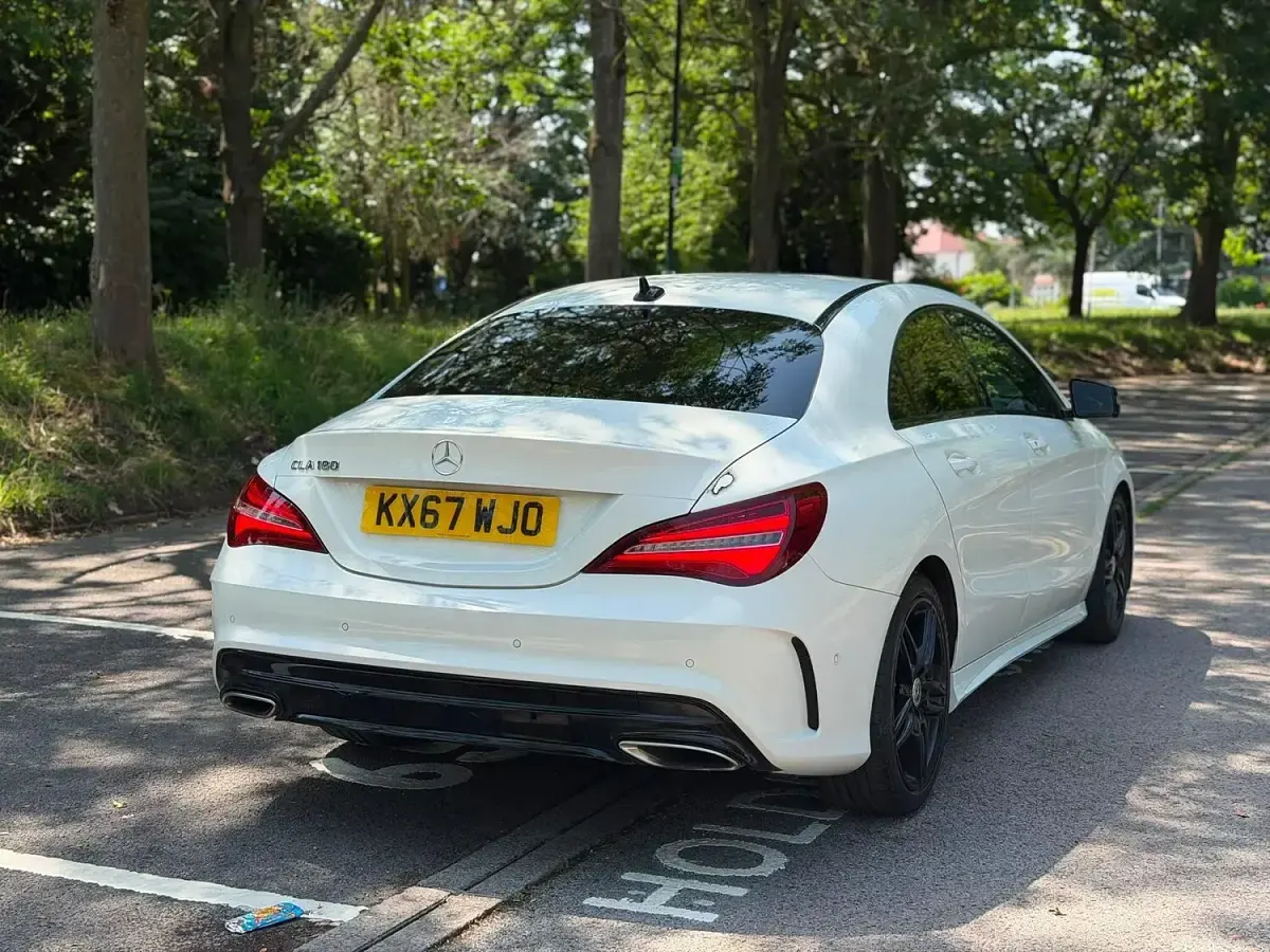 Used Mercedes CLA180 AMG line 2017 White Coupe