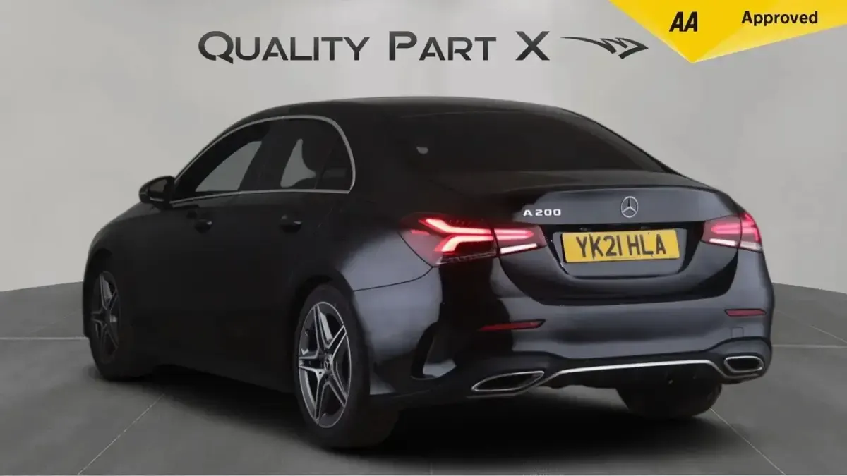 Used Mercedes A200 AMG line 2021 Black Sedan
