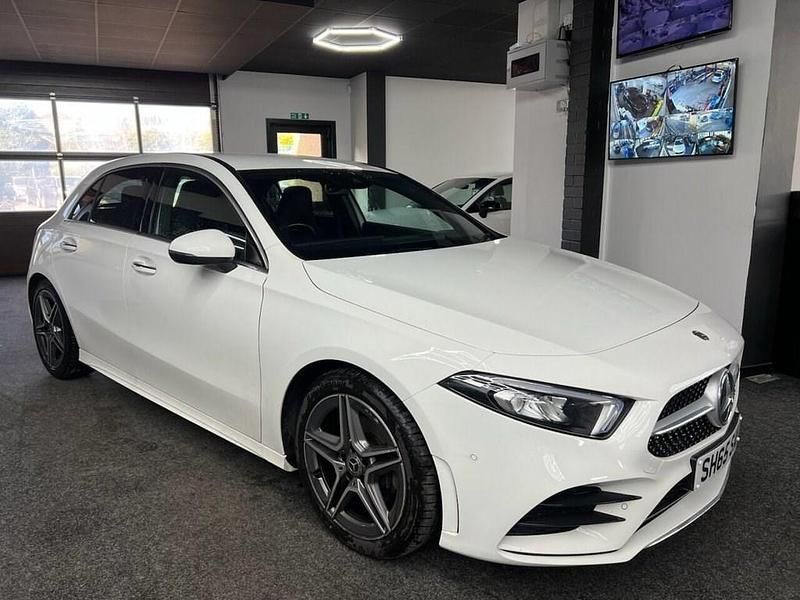 Used Mercedes A200 AMG line 2019 White Hatchback