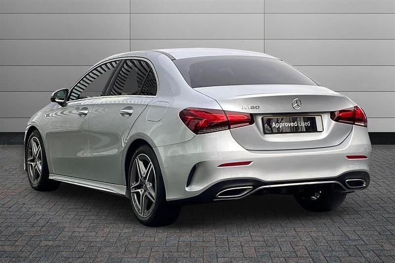 Used Mercedes A180 AMG line 136 HP (100 kW) 2021 Silver Sedan